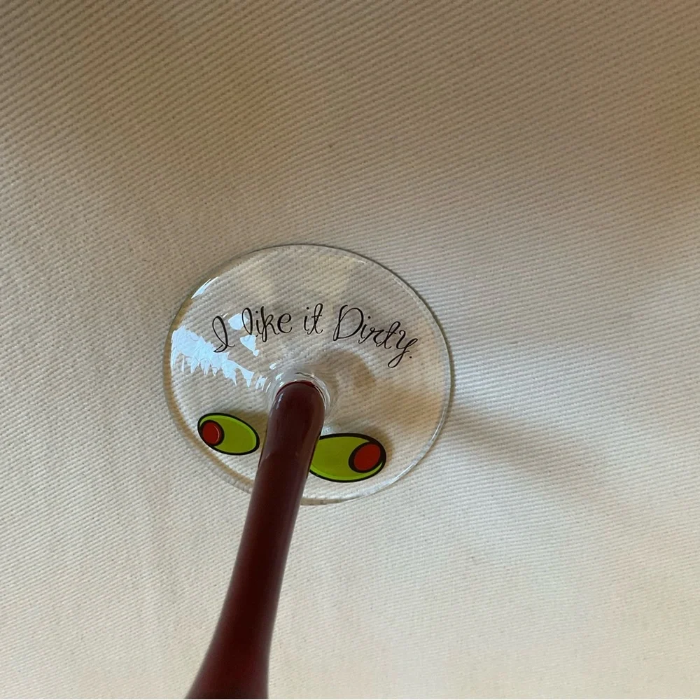 Minx Collector's Martini Glass 6 oz “I Like It Dirty”